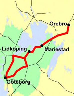 Banan får också en roll som matarbana till Götalandsbanan i Borås. Därmed kommer banans karaktär på sikt att förändras.
