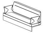 bord i vit laminat (MV) och 3 eluttag, stativ i krom SURMEETS 1400x2010 27 628:- 32 234:- 41 130:- - Bås förberett för soffa, inkl.
