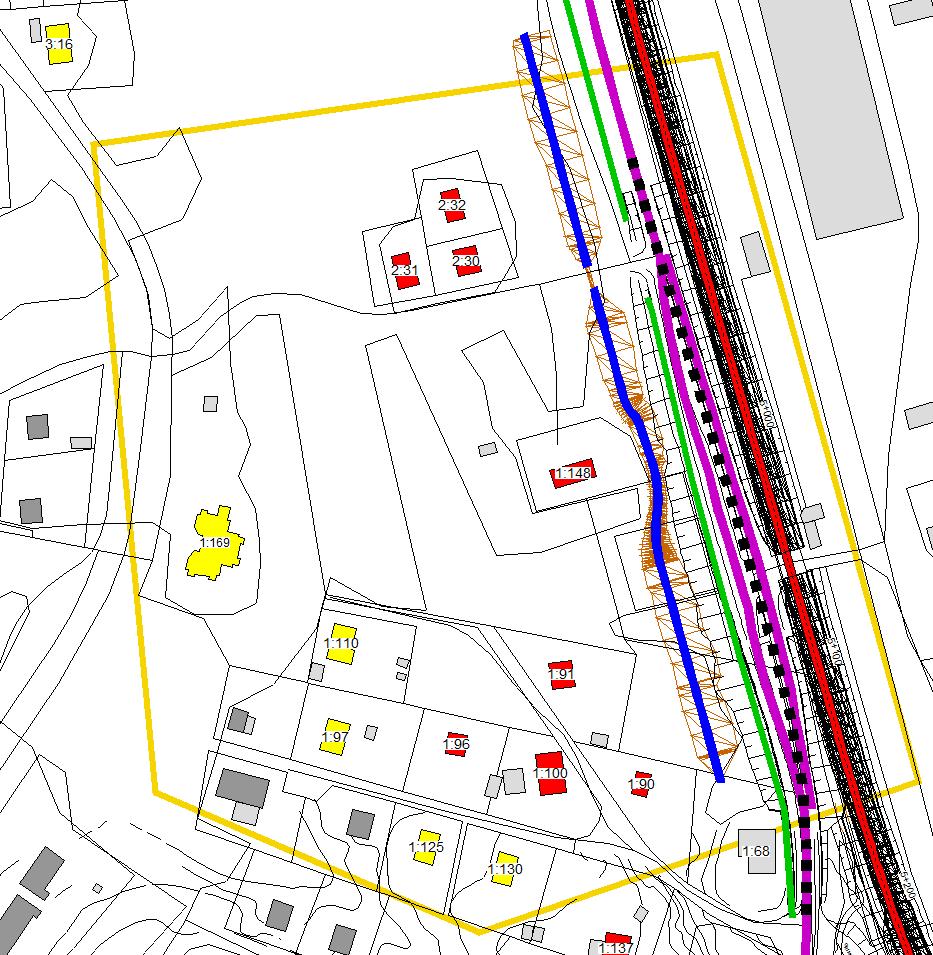 2. Knölsta vid infarten till Johannedals industriområde I detta område byggs både järnväg och Johannedalsvägen om inom ramen för järnvägsplanen.