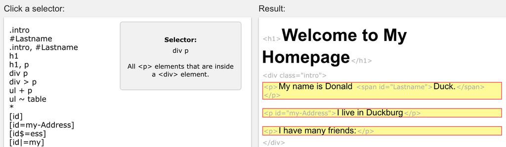 Tips:CSS Selector Reference