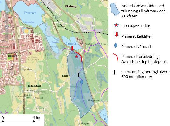 Bakgrund Behov av åtgärder I Kommunens nyligen genomförda utredningsarbete med att minska belastningen på Trummen m fl sjöar framkom att en stor del av fosforbelastningen på Trummen kommer från den s.
