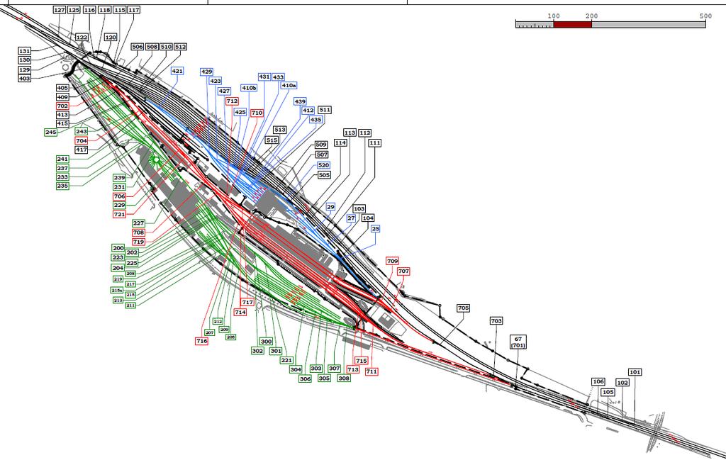Bilaga 4, Schematisk spårkarta Eskilstuna