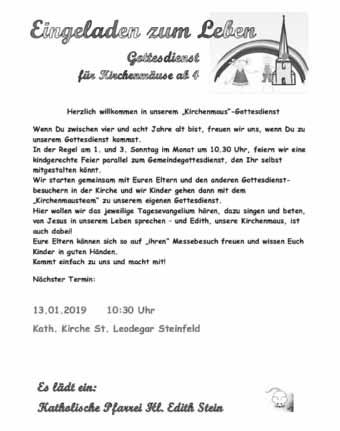 Bad Bergzabern, den 09.01.2019-48 - Südpfalz Kurier - Ausgabe 2/2019 Dreikönigsingen Die Messdiener der Gemeinde St.