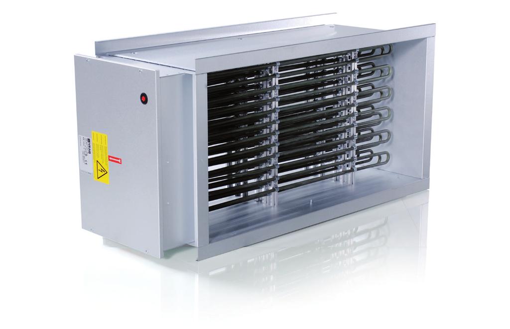 SE GB DE Manual Rektangulära kanalvärmare för extern temperaturregulator med max utgående temp. 120 C VIKTIGT: Manual Läs denna manual innan produkten monteras, ansluts och tas i bruk.