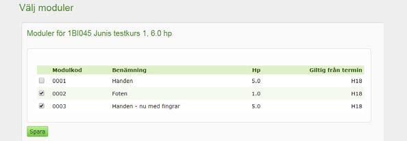 4. När du har skapat de moduler som moduluppsättningen ska innehålla klickar du på fliken Moduluppsättning och sedan på Lägg till moduler. 5.