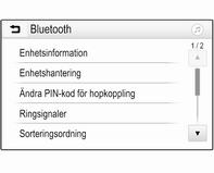 Bluetooth Telefonfunktionen är certifierad av Bluetooth Special Interest Group (SIG). Mer information om specifikationen finns på internetadressen http://www.bluetooth.
