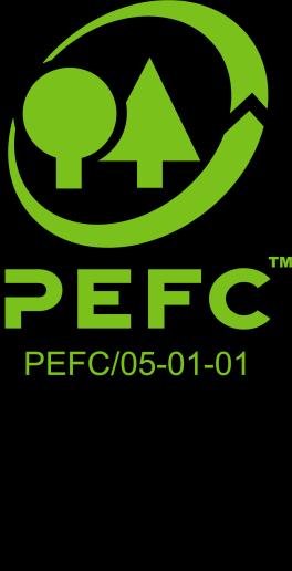 PEFC arbetar för ett hållbart skogsbruk med hänsyn tagen till miljö, produktion och sociala krav. PEFC-logotypen finns på produkter som kommer från ett skogsbruk som uppfyller dessa krav.