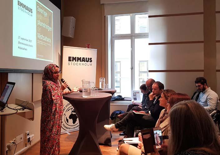 KOMMUNIKATION OCH KAMPANJ Under året har Emmaus Stockholm genom olika kommunikationsinsatser arbetat för att sprida information om situationen i Västsahara.