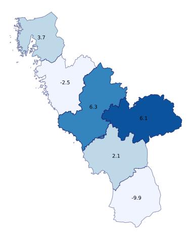 Gästnätter i Halland, jan-nov 2018 2 626 607 gästnätter (+1,4 %, +35 890 st)