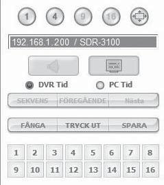 Det försvinner när knappen [ALARM] trycks in på DVRenheten. Visar huruvida PTZ-kontrollerna är aktiva.