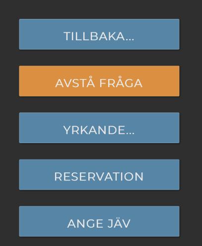 När alla har lagt sin röst är alla rutor ifyllda.