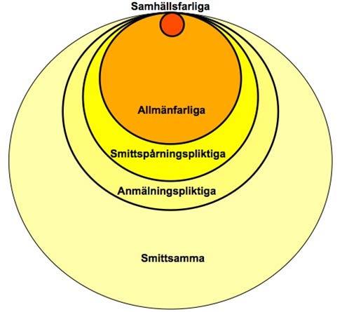 Drygt 60 sjukdomar som övervakas av Smittskydd