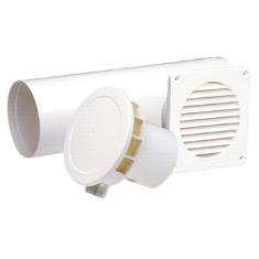 11 - Ventilation Badrumsfläktar Pax - Tillbehör Pax Tilluftspaket RMP 80/100 Manuellt tilluftspaket för direktintag av uteluft.