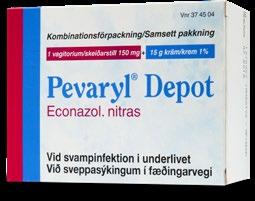 Pevaryl 3 vagitorier och kräm 1 %, 15 g 1-dagsbehandling