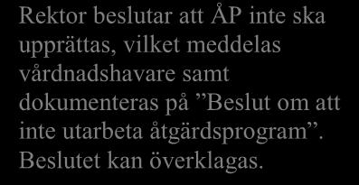 Funderingar från tex vårdnadshavare om elevens risk att inte nå målen, social problematik, hög frånvaro mm.