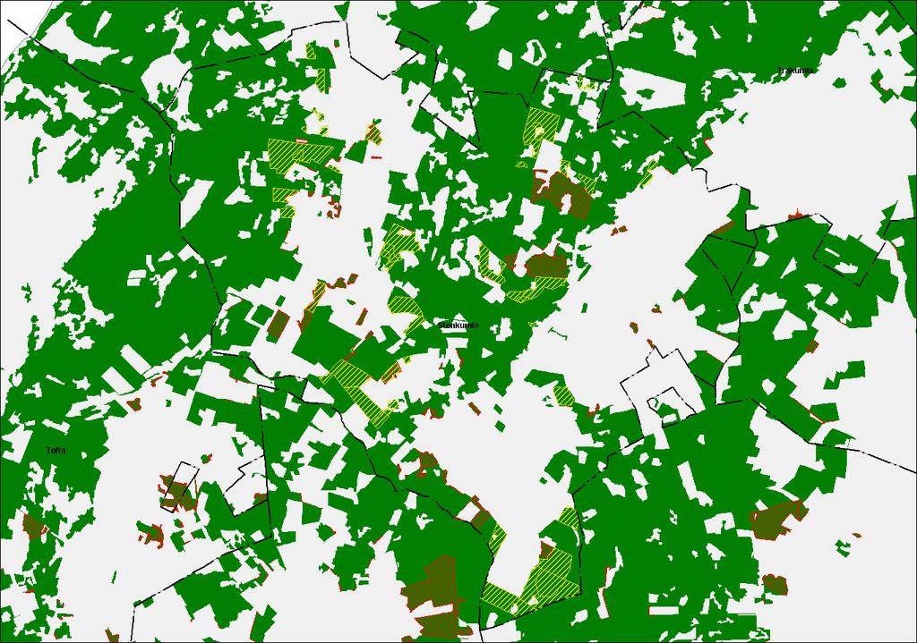 I andra län än just Gotlands län kommer en analys som denna, av barrskog och jordbruksblock, sannolikt att ge en försumbart liten areal. Andra metoder kan komma att visa sig mer användbara.