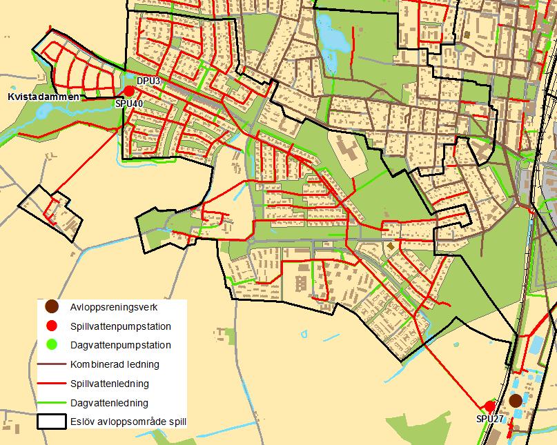 Åtgärdsplan för Eslövs avloppsledningsnät 36 Spillvattenledning i Storgatan är infodrad 2009. Vid tillfället var avsikten att även infodra anslutna servisledningar. P.g.a. att entreprenören gick i konkurs blev detta inte gjort.