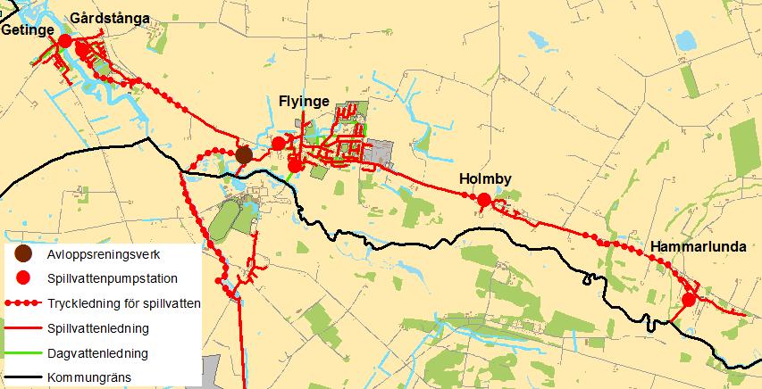 Åtgärdsplan för Eslövs avloppsledningsnät 56 6.4 Flyinge 6.4.1 Flyinge Flyinge ligger i de södra delarna av Eslövs kommun, precis vid gränsen mot Lunds kommun, och har cirka 1000 invånare.