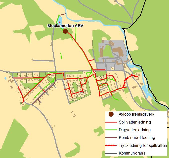 Åtgärdsplan för Eslövs avloppsledningsnät 77 6.12 Stockamöllan Stockamöllan är beläget i norra delen av kommunen och har cirka 300 invånare.