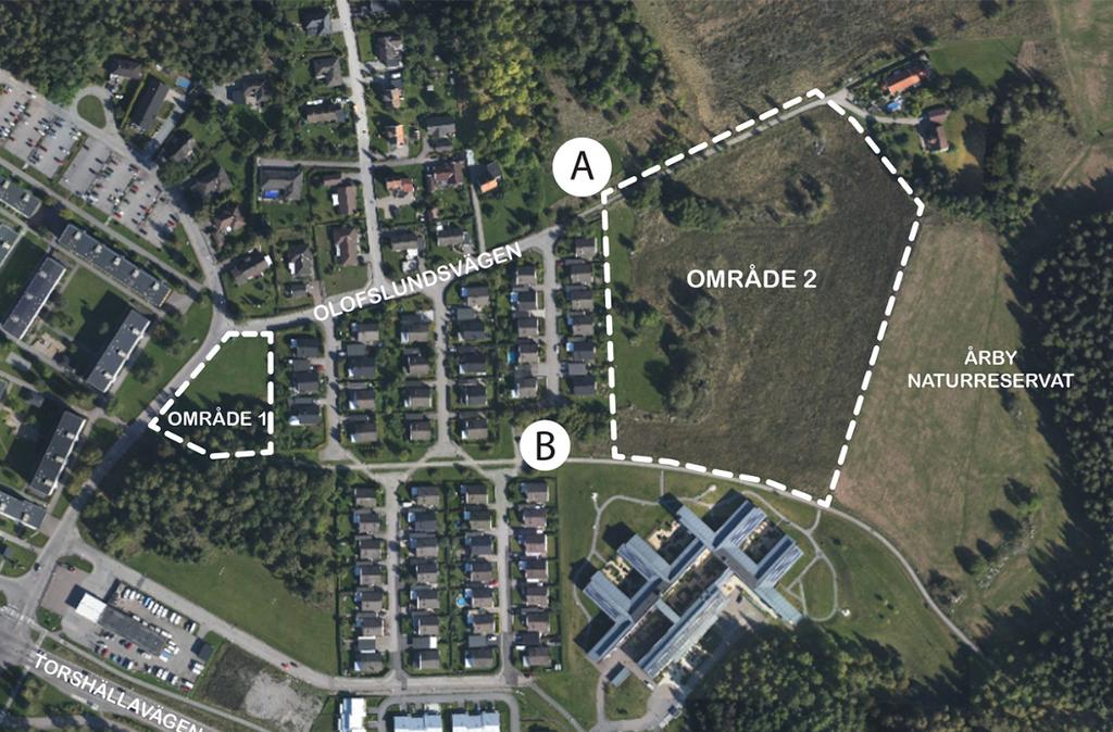 Eskilstuna kommun 14 (22) Friytor Lek och rekreation I nära anslutning till det östra området (område 2) finns en fotbollsplan och en lekplats.