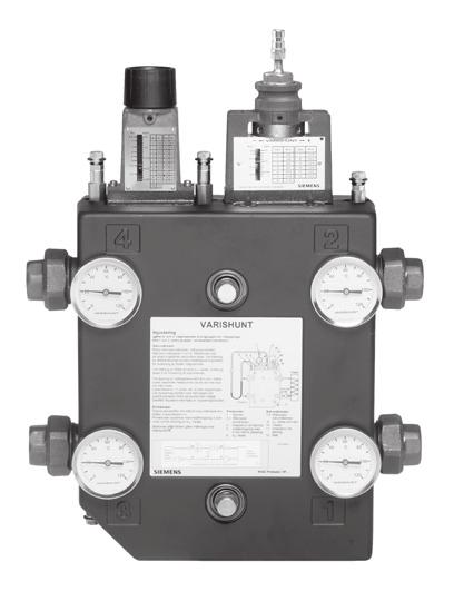 Siemens VARISHUNT VARISHUNT är en shuntgrupp med inställbart kvs-värde med bibehållen slaglängd som är ett utmärkt val för framtiden.