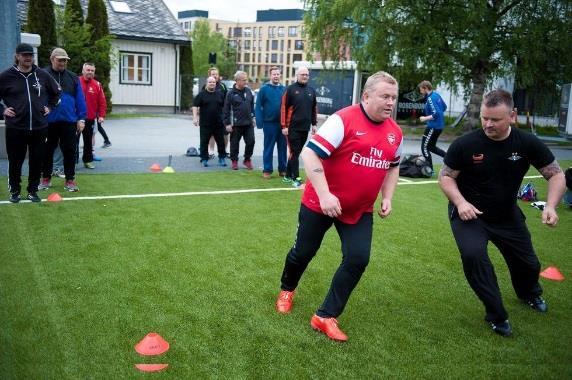 1113 manliga fotbollsfans, 30-65 år; Målet att bli mer fysiskt aktiva och