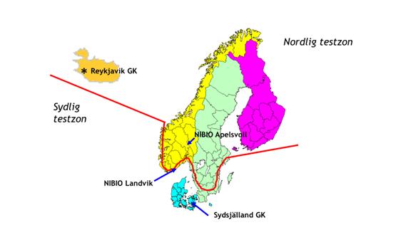 Gräsarter och sorter till golfgreener i Norden: Sammanfattning av SCANGREEN 2015-2018 Figur 1.