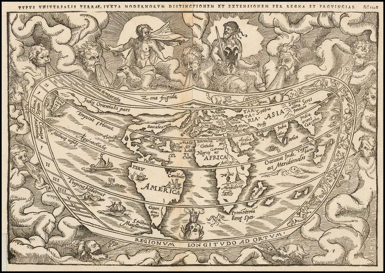 kartografin hos de gamla grekerna utvecklades i en beundransvärd omfattning och då var det självfallet östra Medelhavet som låg i centrum av världen.