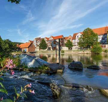 vattenspåren är vattnet alltid nära. Hann. Münden var säte för Europas äldsta adelsätter, die Welfen, ända in på 1500-talet.