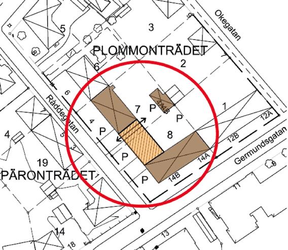 Samhällsbyggnadskontoret Planbesked 2(7) Föreslagen ny byggnad