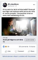 skolledare på lokal nivå. Exempel på en viktig fråga för TYA är att vi vill få till fler utbildningsplatser så att skolorna kan ta emot alla elever som söker sig till transportutbildningarna.