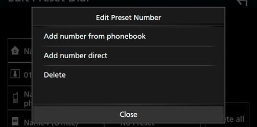 ÑÑTelefonboksöverföring Du kan föra över telefonboksdata från din Bluetooth-smarttelefon med PBAP. 1 Tryck på [ ]. 2 Tryck på [ ].