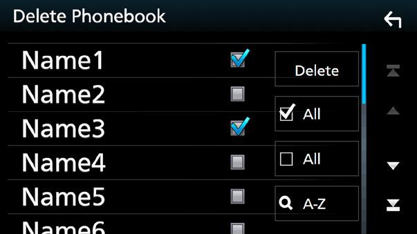 Om ingen telefonbok har laddats ner, tryck på [Download Phonebook Now] för att starta nedladdning. Radering av telefonbok 1 Tryck på [ ].