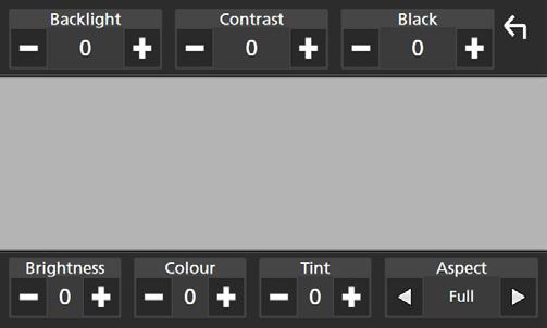 Setup Setup Inställningar för bildskärmen Du kan justera bildkvaliteten för video, menyskärm, etc. 1 Tryck på knappen [MENU]. hhpopup-menyn visas. 2 Tryck på [Screen Adjustment].