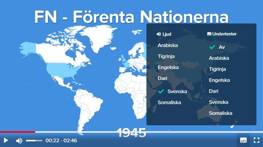 Samarbete med ILT Inläsningstjänst Flerspråkiga filmer, ca 200