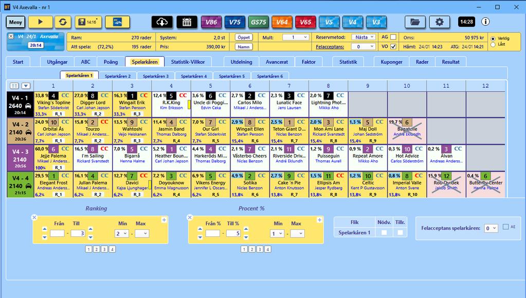 BaraTrav fliken Spelarkåren Versin 2.