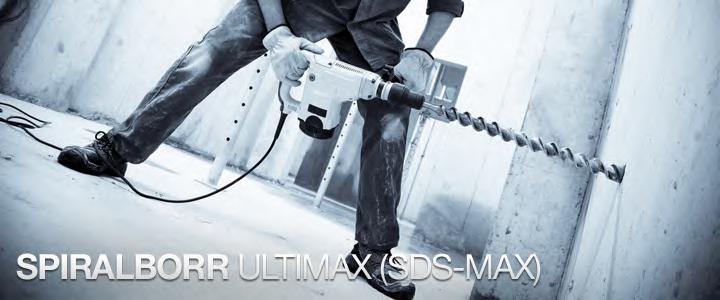 Hammarborr med SDS-MAX nacke för större elmaskiner. Diameter från 12 till 80 mm, längder från 340 till 1500 mm. Tillverkare är Diager och håller hög kvalitét. Andra dimensioner finns på förfrågan.