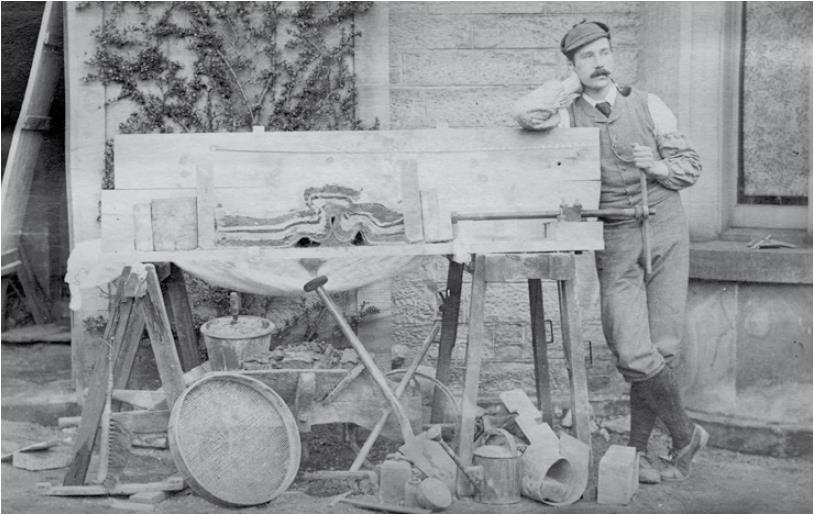 Henry Cadell (1888): Överskjutning Bild: British Geological Survey Cadell, H M. 1888.