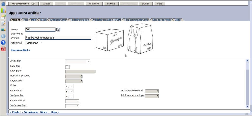 3 Artiklar Här nedan beskrivs hur ni hanterar era artiklar i Exder. 3.3.1 Uppdatera artiklar Innan ni kan börja handla måste ni lägga upp era artiklar i Exder.