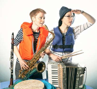 Måndag 9 juli kl. 16.00. Konsert för hela familjen i Granstugan, Dösjebro. Skepp ohoj Ett musikaliskt båtäventyr på havets vågade våg med Mediduo.