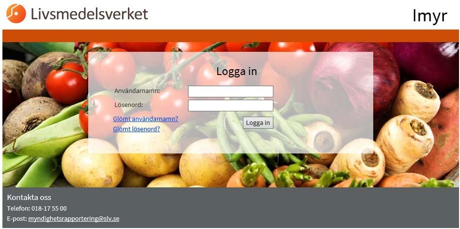 2 Om Imyr Imyr är Livsmedelsverkets webbverktyg för rapportering, uppföljning eller liknande, där det är en myndighet, organisation, kommun eller företag som ska svara.