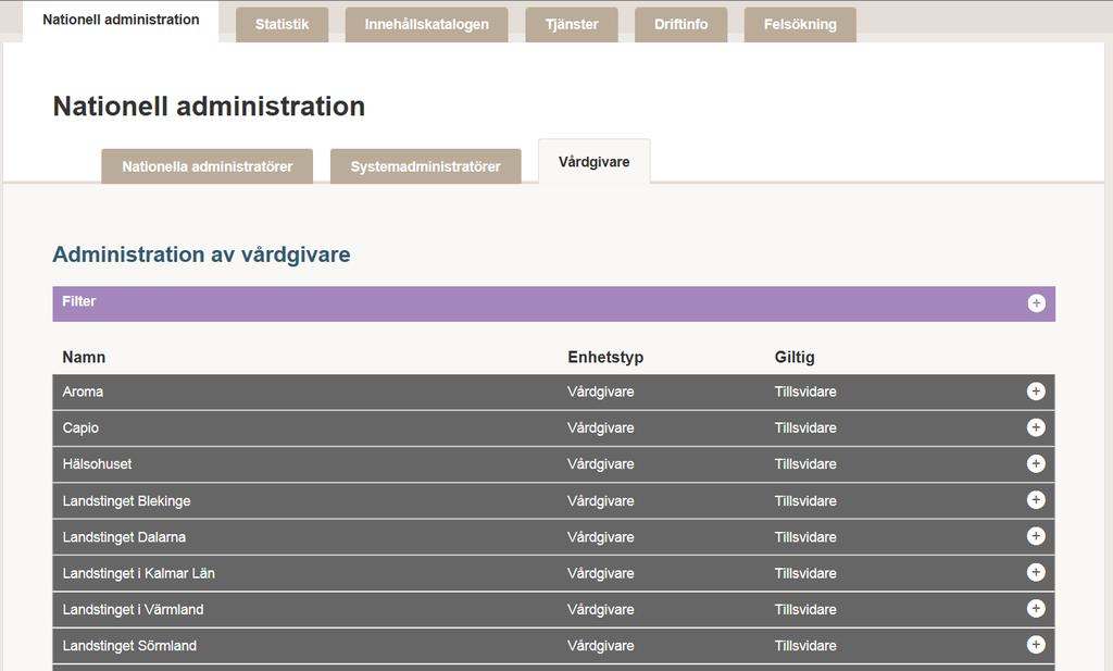 4.2. Hantera systemadministratörer Systemadministratören kan övervaka systemet och lägga till driftmeddelanden i verktyget. 4.3.