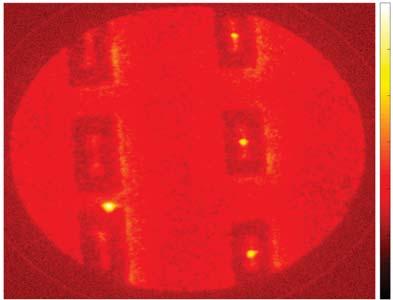IR-IR experiments Log 10 (PEEM signal/arb.unit) 1 E 0.9 0.8 0.7 0.6 0.5 1 m 0.4 Figure 3.5: A PEEM image of bowties using the mercury lamp and the IR pulses as excitations.