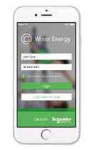 Wiser Energy app Schneider Electric Wiser Energy app Genom appen Wiser Energy får dina kunder anslutning till sin elinstallation.