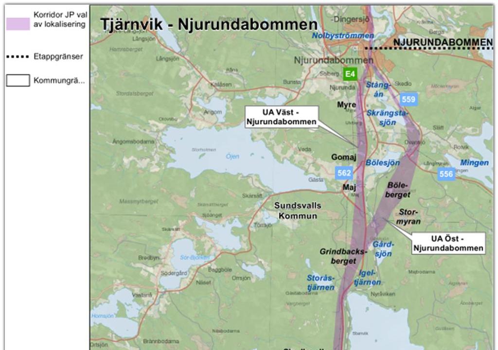 1. Sammanfattning Bakgrund och syfte Ostkustbanan sträcker sig från Stockholm till Sundsvall, där Ådalsbanan tar vid norrut och Mittbanan västerut.