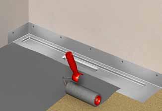 2 Underlag på golv och vägg ska kontrolleras att det uppfyller kraven enligt Weber Våtrumsguide 2 Förutsättningar.
