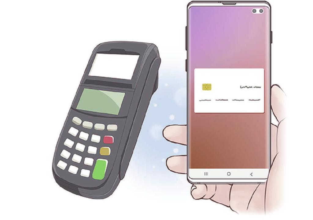 Appar och funktioner Samsung Pay Inledning Registrera ofta använda kort på Samsung Pay, en mobilbetalningstjänst, för att betala snabbt och säkert.