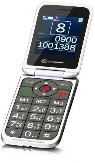 4 5 PowerTel M7000i PowerTel M7000i är en liten, smidig och vikbar mobiltelefon med inbyggd hörslinga och förstärkning upp