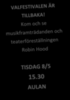 krasse och tänk på att göra klart för