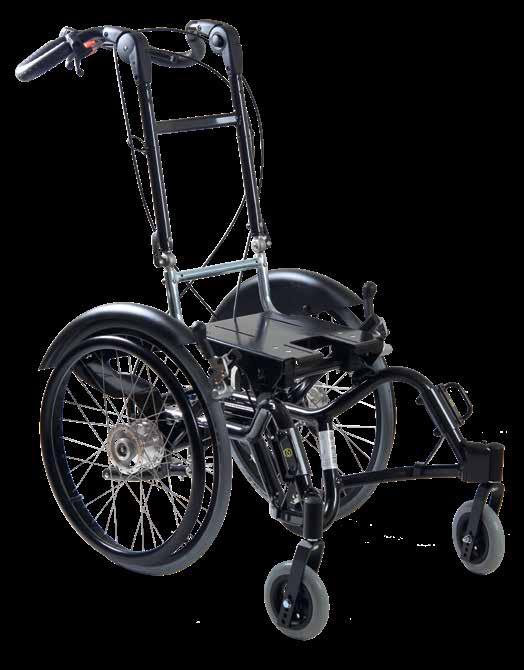 Zitzi Guppy Liten, lätt, flexibel Zitzi Guppy är ett litet smidigt rullstolsunderrede med goda